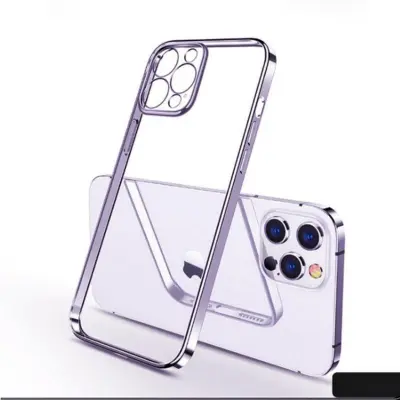 SULADA Ultra Thin Clear TPU Fodral till iPhone 12 - Lila