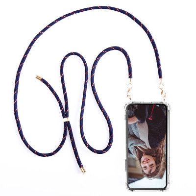 Boom iPhone 13 Mini skal med mobilhalsband- Rope RedBlue