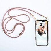 Boom iPhone 13 Mini skal med mobilhalsband- Rope Rose Gold