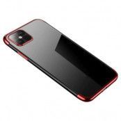 Clear Color Gel Skal iPhone 13 Mini - Röd