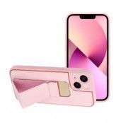 Forcell Leather skal Kickstand till iPhone 13 MINI Rosa
