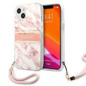 Guess Marble Strap Collection Skal iPhone 13 Mini - Rosa