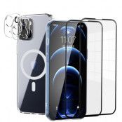 iPhone 13 Mini [5-PACK] 1 X MagSafe Skal - 2 X Kameralinsskydd - 2 X Härdat Glas