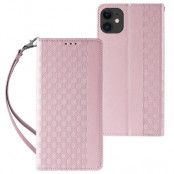 iPhone 13 mini Plånboksfodral Magnet Strap - Rosa