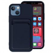 iPhone 13 Mini Skal med Kortfack - Mörk Blå