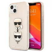 Karl Lagerfeld Glitter Karl`s&Choupette Skal iPhone 13 mini - Guld