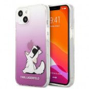 Karl Lagerfeld iPhone 13 Mini Skal Choupette Fun - Rosa