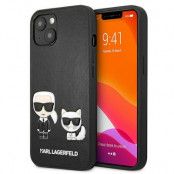 Karl Lagerfeld iPhone 13 Mini Skal Ikonik Karl & Choupette - Svart