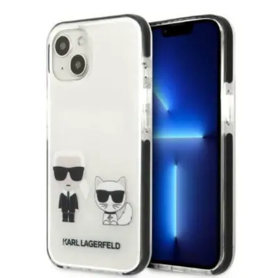 Karl Lagerfeld iPhone 13 mini Skal Karl&Choupette - Vit