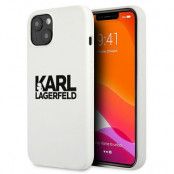 Karl Lagerfeld Silicone Stack Logo Skal iPhone 13 Mini - Vit