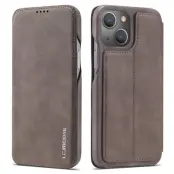 LC.IMEEKE iPhone 13 mini Fodral i PU-läder - Kaffe