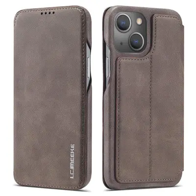LC.IMEEKE iPhone 13 mini Fodral i PU-läder - Kaffe