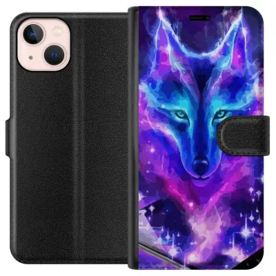 Plånboksfodral till Apple iPhone 13 mini med Neon Varg