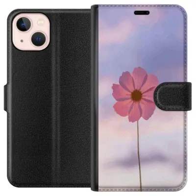 Plånboksfodral till Apple iPhone 13 mini med Rosa blomma