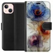 Plånboksfodral till Apple iPhone 13 mini med Silkesblommor