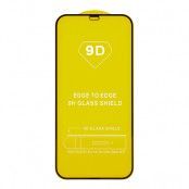 Skyddsglas 9D iPhone 13 Mini Svart Ram Härdat Glas