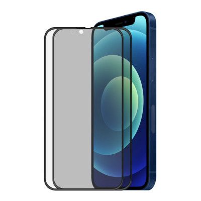 [2-PACK] Privacy Härdat Glas Skärmskydd iPhone 13 Pro Max - Svart