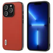 ABEEL Protective Case iPhone 13 Pro Max 6.7 tum Röd PU-Läder