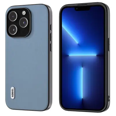 ABEEL Protective Case iPhone 13 Pro Max Mobilskal Texturerad Blå