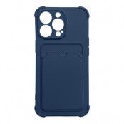 Armor iPhone 13 Pro Max Skal med Korthållare - Blå
