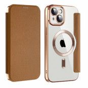BOOM iPhone 13 Pro Max Magsafe Plånboksfodral RFID Flip - Brun