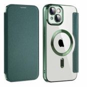 BOOM iPhone 13 Pro Max Magsafe Plånboksfodral RFID Flip - Grön