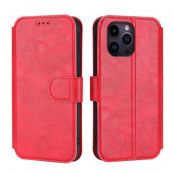 BOOM iPhone 13 Pro Max Plånboksfodral Calfskin - Röd
