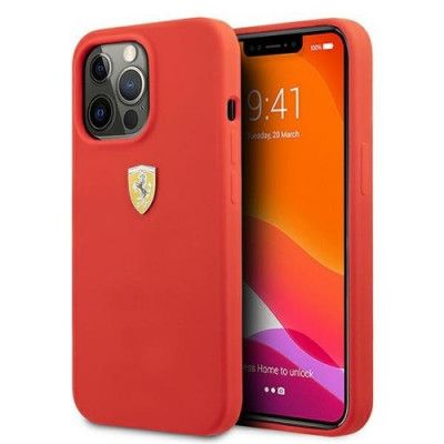 Ferrari Silicone Skal 13 Pro Max - Röd