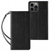 Galaxy S23 Ultra Plånboksfodral Magnet Strap - Svart