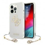 Guess Skal iPhone 13 Pro Max Gold Charms - Transparent