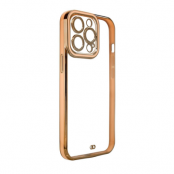 iPhone 12 Skal Gold Frame - Guld
