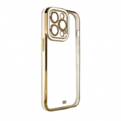 iPhone 12 Skal Gold Frame - Vit