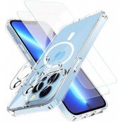 iPhone 13 Pro Max [5-PACK] 1 X MagSafe Skal - 2 X Linsskydd - 2 X Härdat Glas