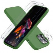 5-pack iPhone 13 Pro Max 1x Skal, 2x Kameralinsskydd, 2x Härdat Glas, Grön