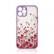 iPhone 13 Pro Skal Design Floral - Lila