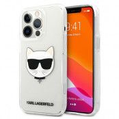 Karl Lagerfeld Choupette Head Skal iPhone 13 Pro Max - Transparent