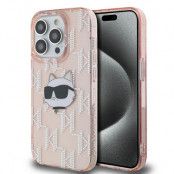 Karl Lagerfeld iPhone 13 Pro Max Mobilskal IML Choupette Head - Rosa