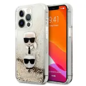Karl Lagerfeld iPhone 13 Pro Max Skal MagSafe Glitter Guld