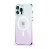 Kingxbar iPhone 13 Pro Max Skal Magsafe PQY Gradient Magnetic - Violet/Blå