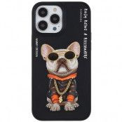 NIMMY iPhone 13 Pro Max Mobilskal Glasses PET - Pug Dog