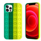 Pop it Fidget Multicolor Skal iPhone 13 Pro Max - Mörk Grön
