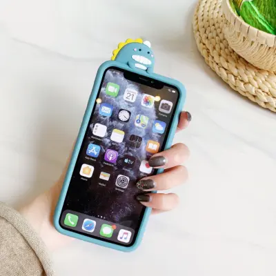 Trolsk Mobilskal med Stativ - Dinosaurie (iPhone 13 Pro Max)