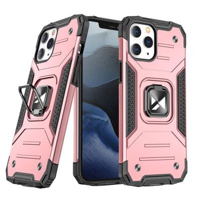 Wozinsky Ring Kickstand Tough Skal iPhone 13 Pro Max - Rosa Guld
