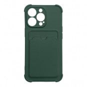 Armor iPhone 13 Pro Skal med Korthållare - Grön