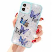 Bling Star Butterfly Skal till iPhone 13 Pro - Turkos