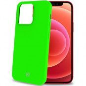 Celly Cromo Soft Rubber Skal iPhone 13 Pro - Fluo Grön