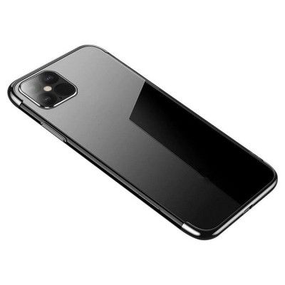 Clear Color Gel Skal iPhone 13 Pro - Svart