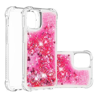 Drop-Proof Glitter Sequins Skal till iPhone 13 Pro - Rosa