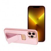 Forcell Leather skal Kickstand till iPhone 13 PRO Rosa