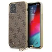 Guess Charms 4G Case (iPhone 13 Pro) - Brun